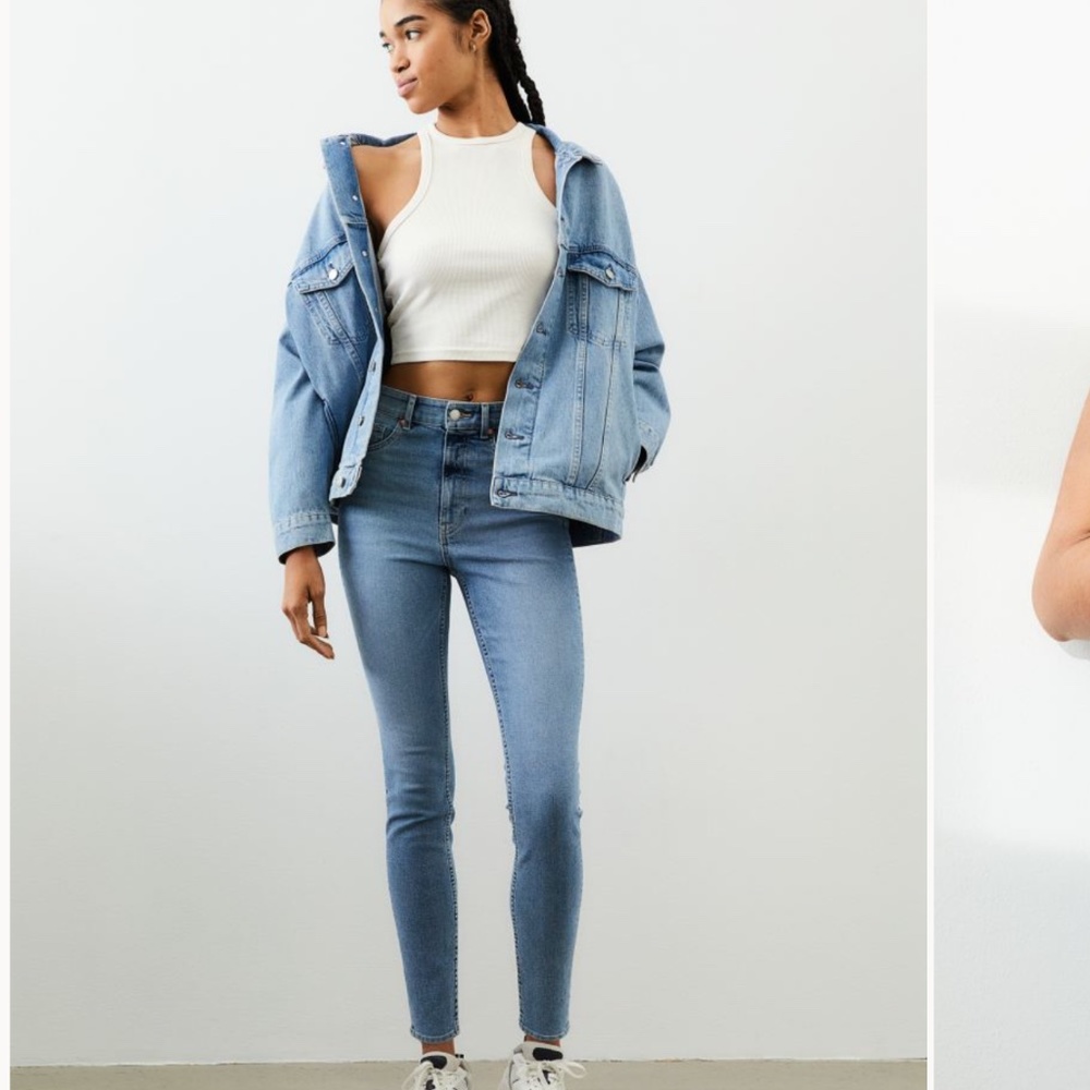 &DENIM by H&M Skinny Regular Jeans light blue 6